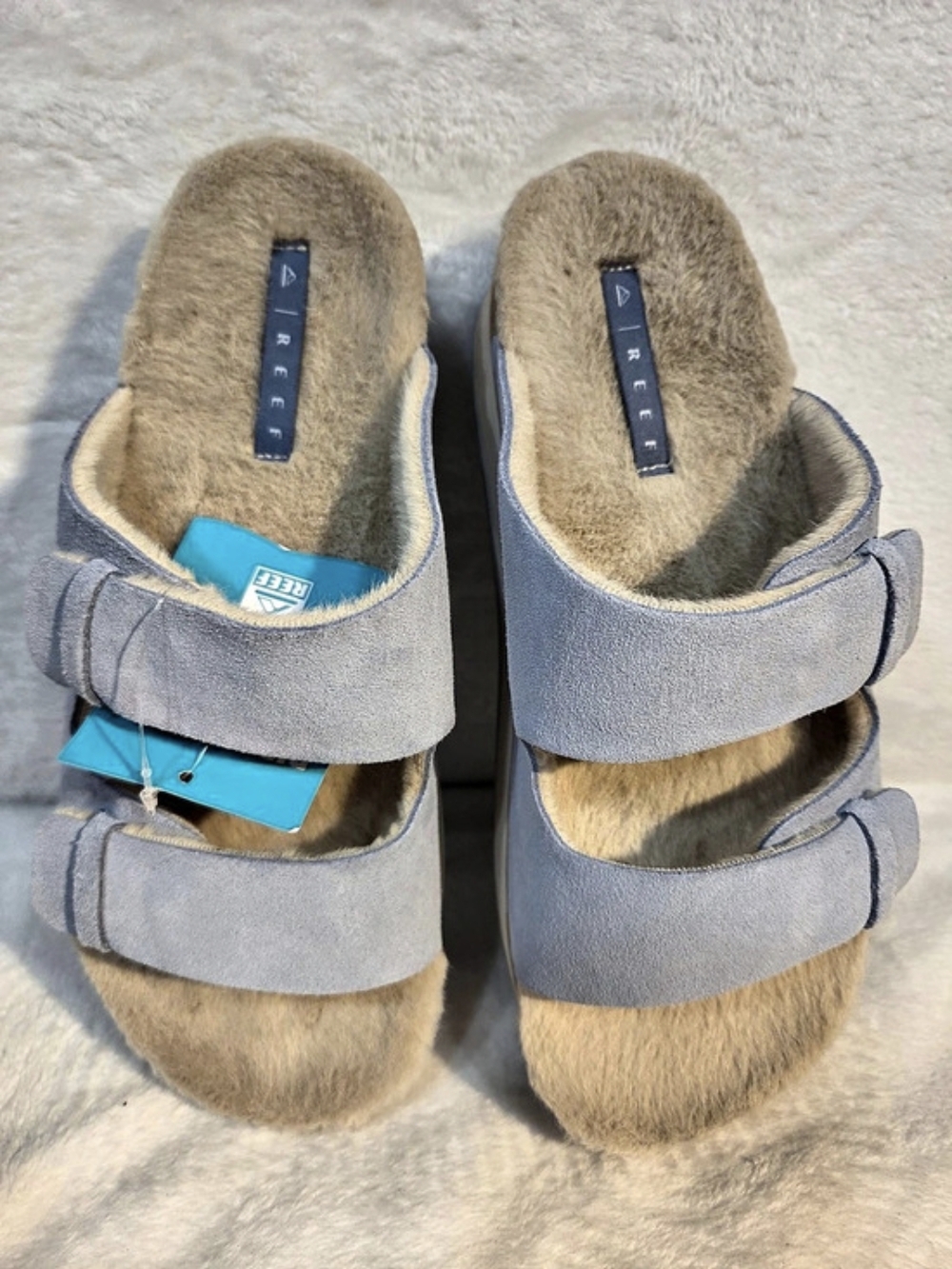REEF Ojai Ciara Two-Strap Sandals Blue US 10 NWT
